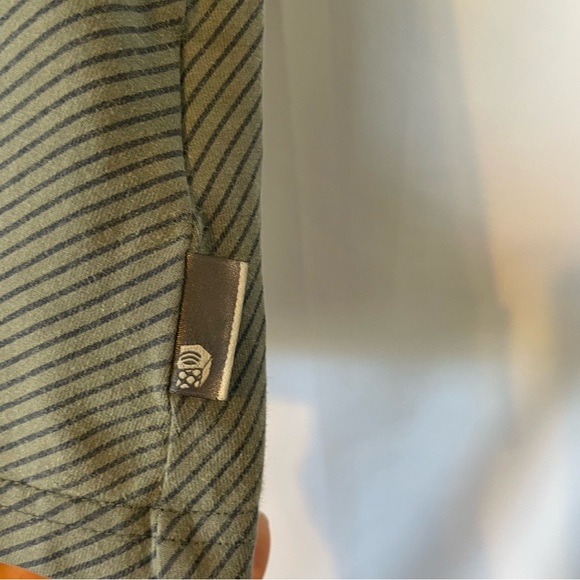 Mountain Hardwear Green Striped A-Line Large Knee-Length Skirt Gorpcore - Picture 6 of 7